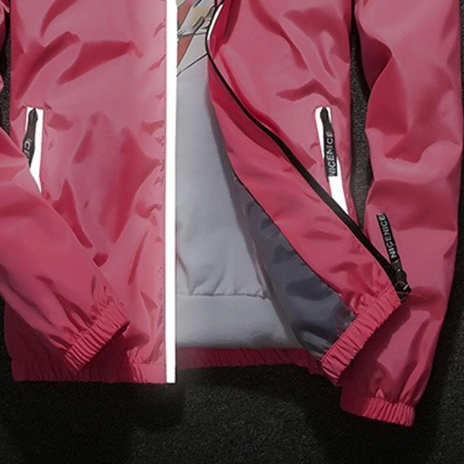 JEKE-DG Men's Fashion Hooded Full Zip Jacket Lightweight Casual Baseball Jackets Loose Fit Windbreaker Jacket Coat