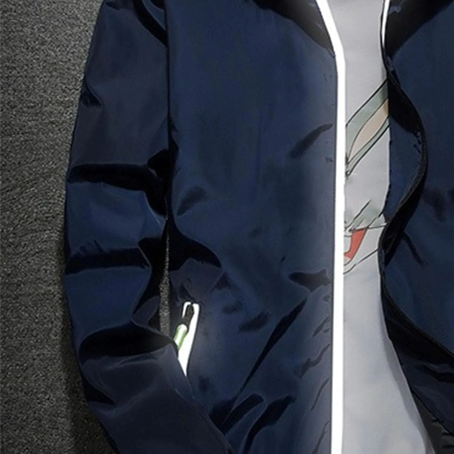 JEKE-DG Men's Fashion Hooded Full Zip Jacket Lightweight Casual Baseball Jackets Loose Fit Windbreaker Jacket Coat