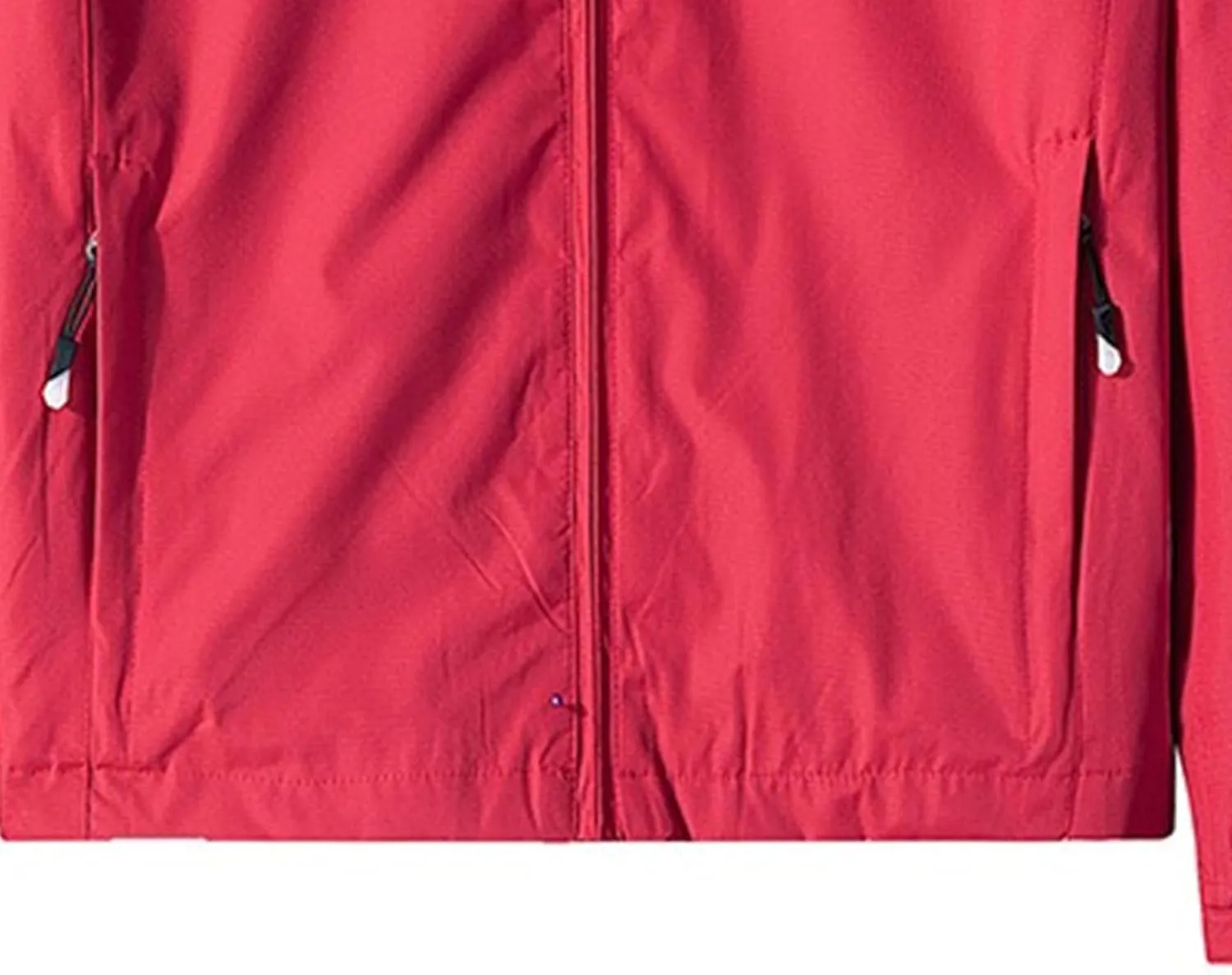 JEKE-DG Men's Full Zip Casual Windbreaker Jacket Hooded Long Sleeve Waterproof Jackets Solid Loose Fit Jacket Coat