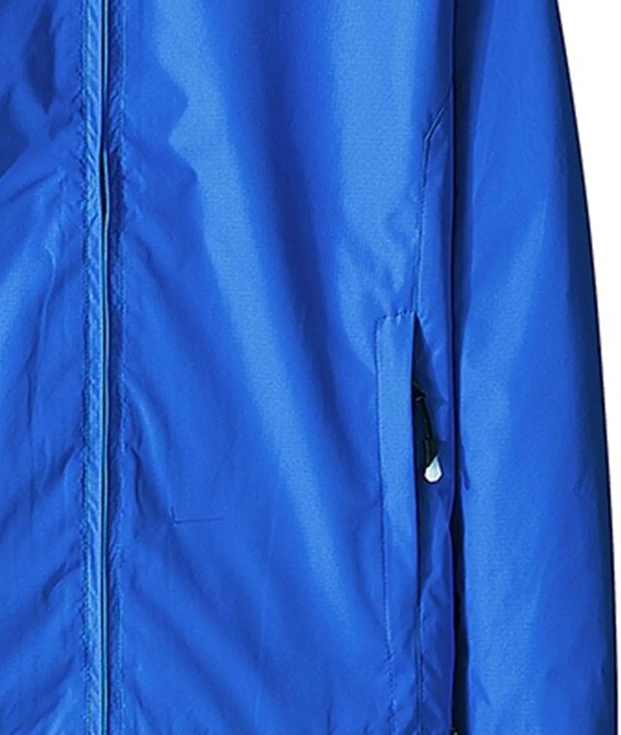 JEKE-DG Men's Full Zip Casual Windbreaker Jacket Hooded Long Sleeve Waterproof Jackets Solid Loose Fit Jacket Coat