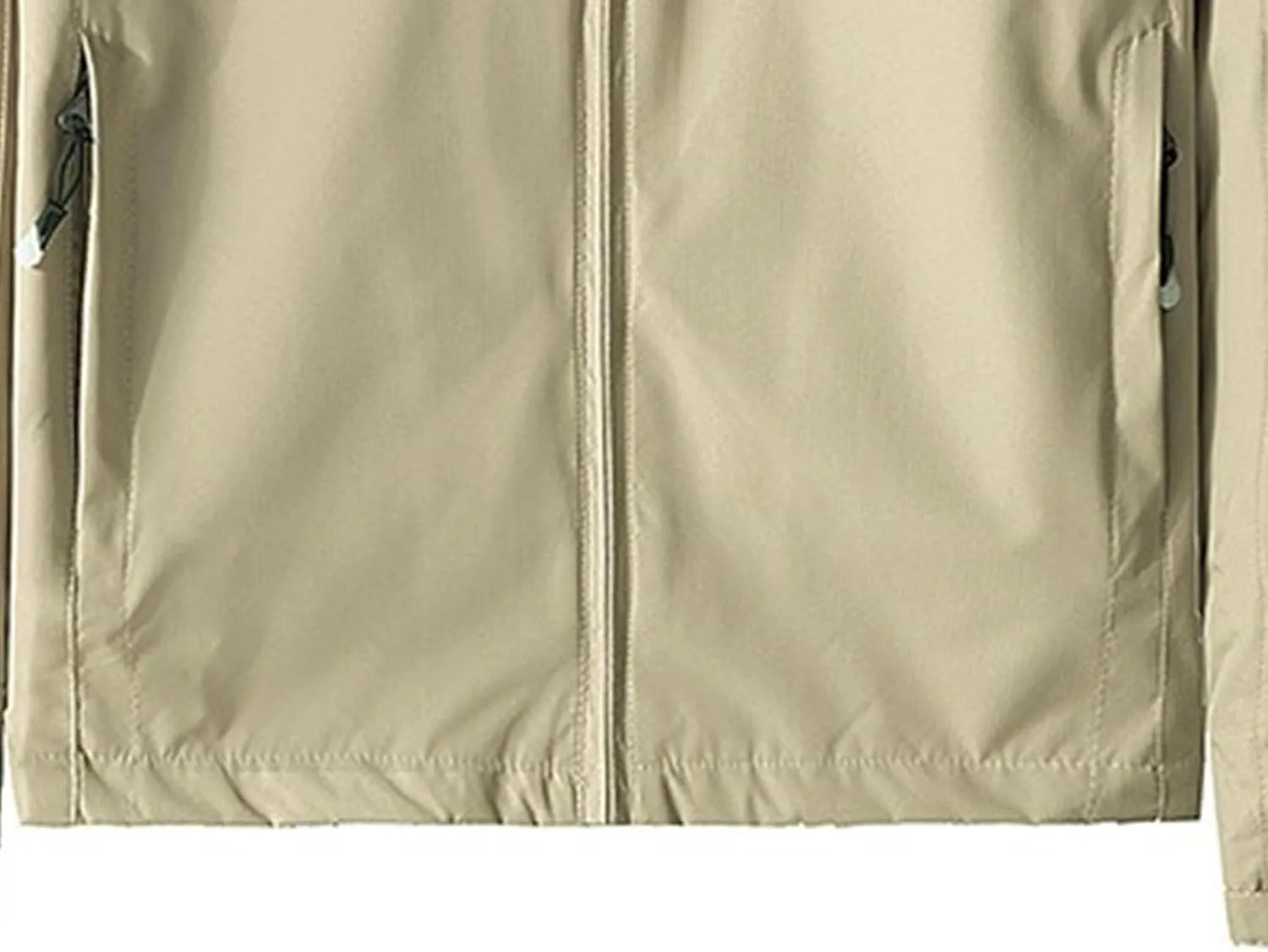 JEKE-DG Men's Full Zip Casual Windbreaker Jacket Hooded Long Sleeve Waterproof Jackets Solid Loose Fit Jacket Coat