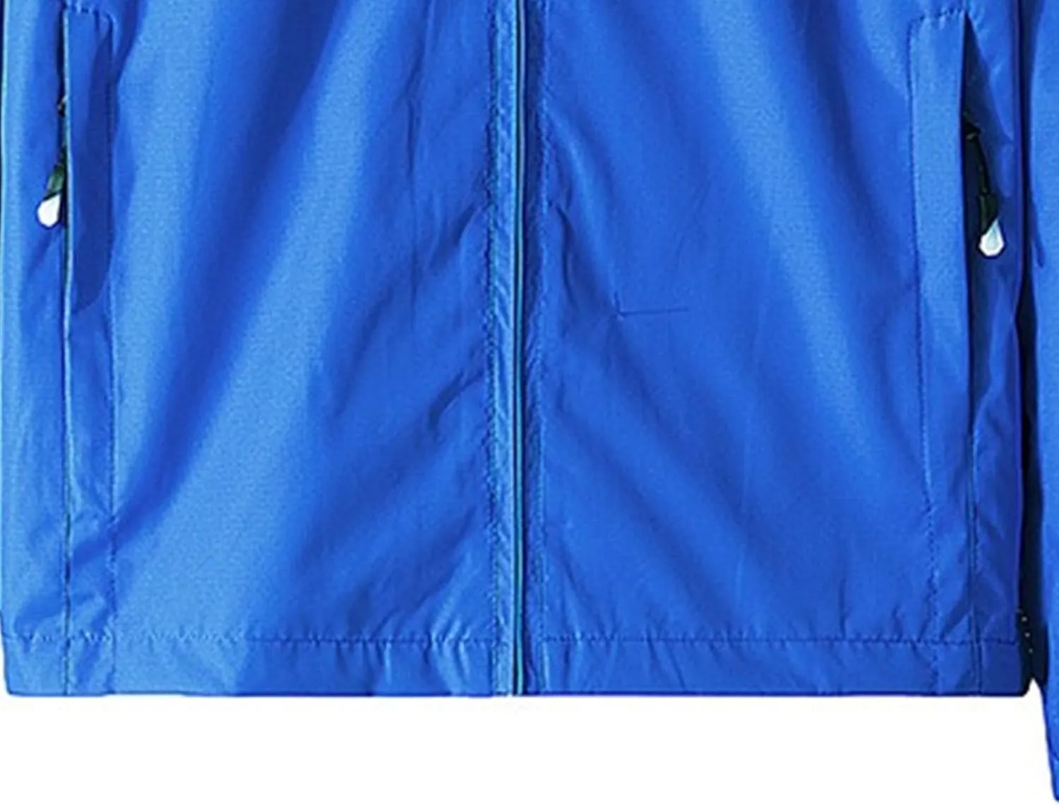 JEKE-DG Men's Full Zip Casual Windbreaker Jacket Hooded Long Sleeve Waterproof Jackets Solid Loose Fit Jacket Coat