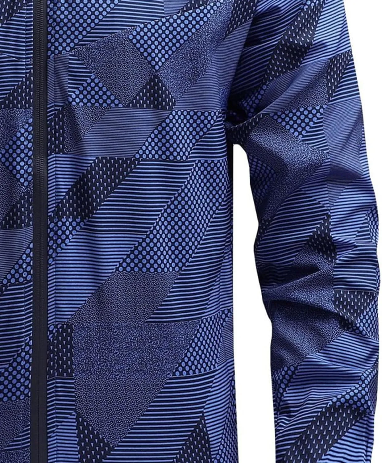 JEKE-DG Men's Hooded Loose Fit Athletic Jacket Quick Dry Casual Windbreaker Jackets Lightweight Zipper Fashion Jacket Coat