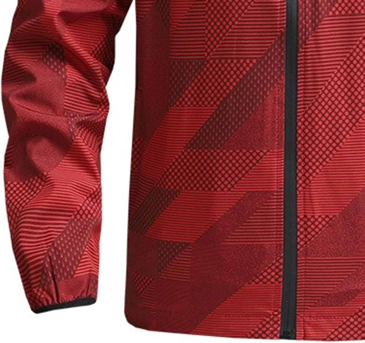 JEKE-DG Men's Hooded Loose Fit Athletic Jacket Quick Dry Casual Windbreaker Jackets Lightweight Zipper Fashion Jacket Coat