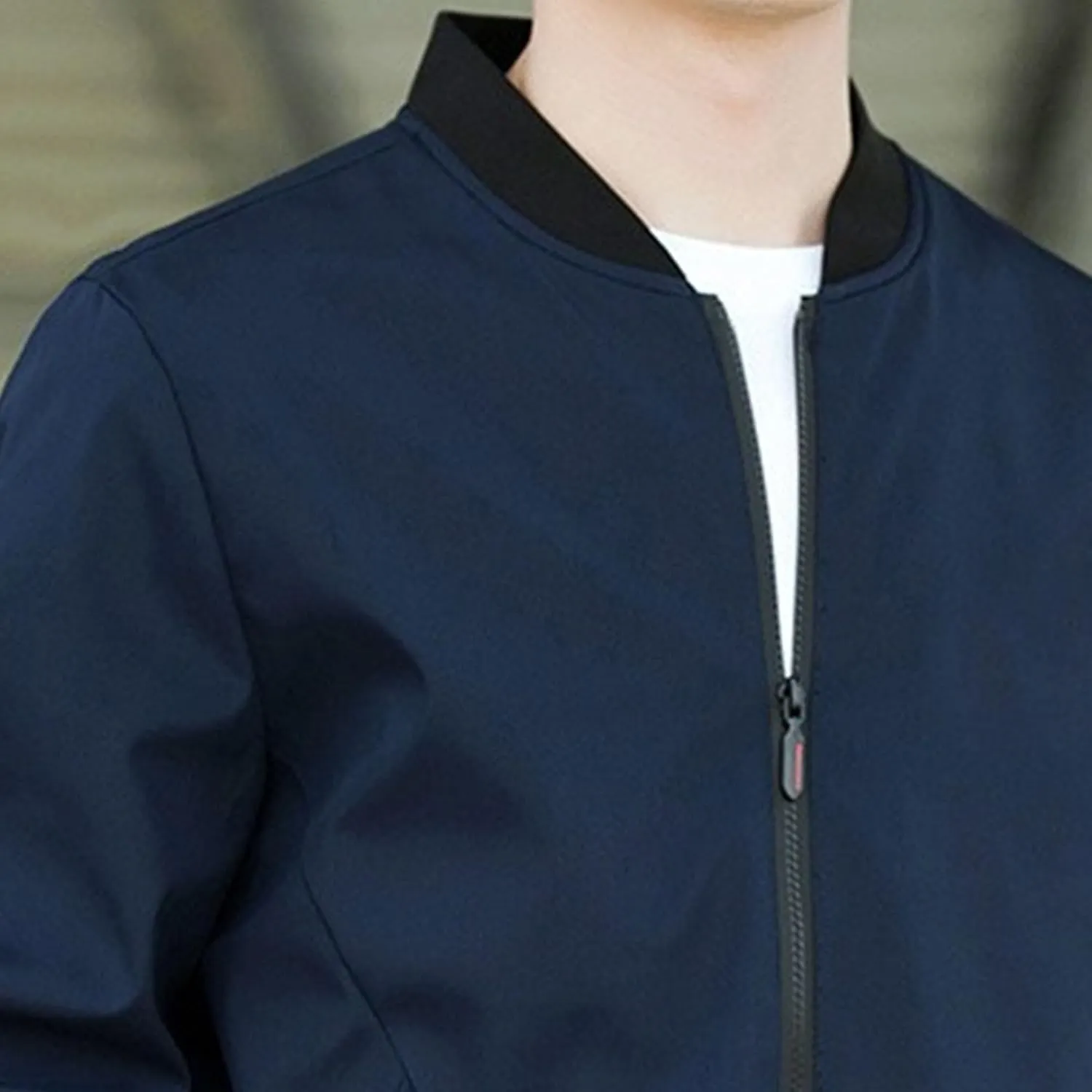 JEKE-DG Men's Relaxed Fit Classic Outdoor Jacket Lightweight Fashion Baseball Overshirt Casual Spring Fall Jacket Coat