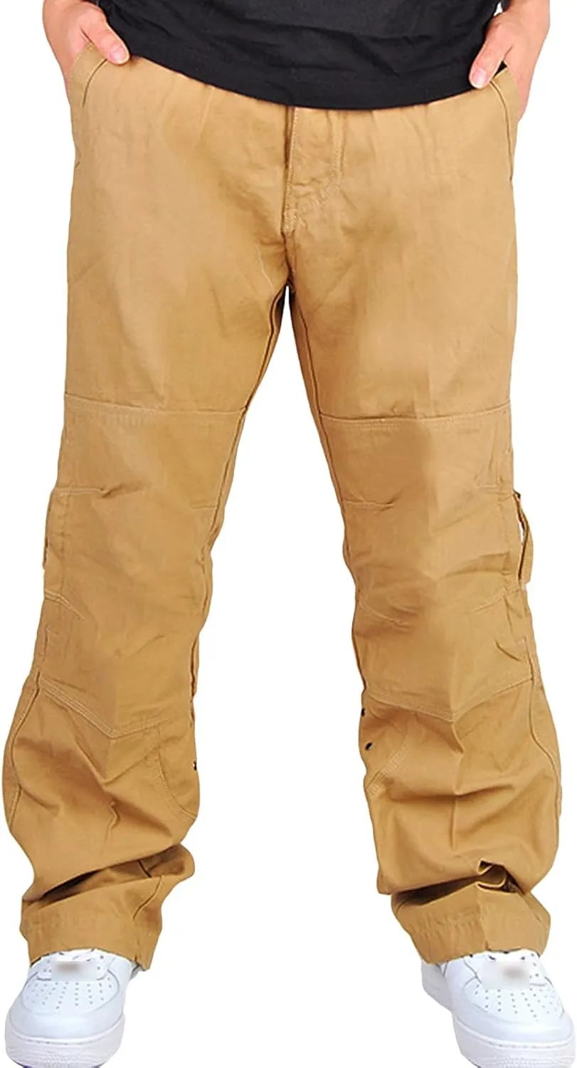 JEShifangjiusu Men's Outdoor Cargo Pants with Multi Pockets Cotton Tactical Hiking Pants Outdoor Military Army Cargo Pants