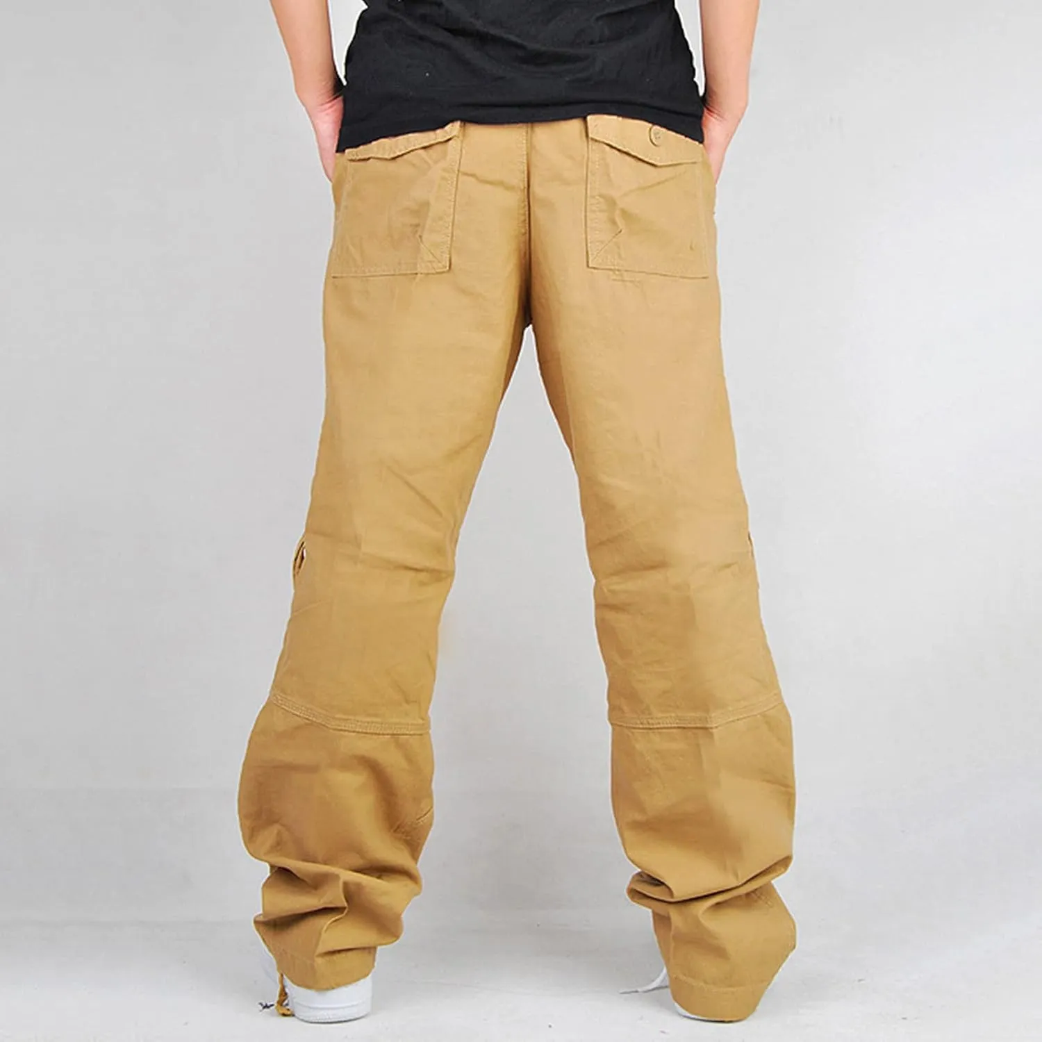 JEShifangjiusu Men's Outdoor Cargo Pants with Multi Pockets Cotton Tactical Hiking Pants Outdoor Military Army Cargo Pants