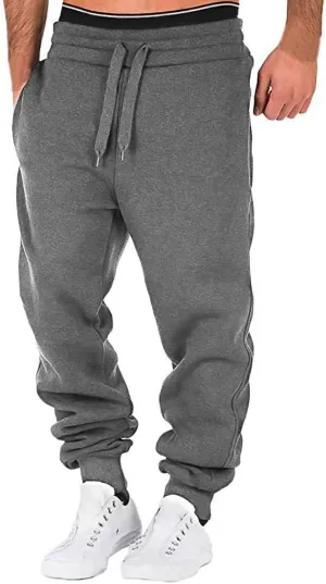 LCMTWX Men's Sweatpants Trouser Casual Printed Overalls Pocket Pants Casual Sport Splicing Work Men's Pants Boy