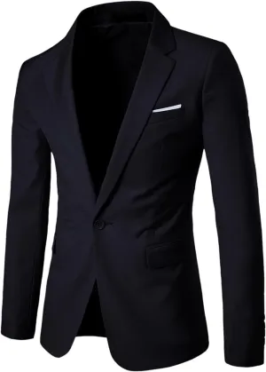 LCMTWX Sport Coat 2024 Slim Fit One Button Suit Coat Jacket Tops Men Fashion Men Blazer Men'S Blazer Sports Jackets For
