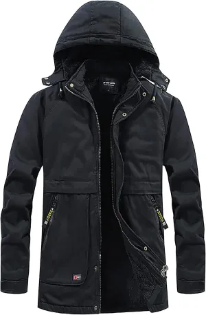 Lightweight Jacket for Mens Sports Jacket for Mens Winter Hooded Windproof Solid Long Sleeve Soft Coat Shell Jacket