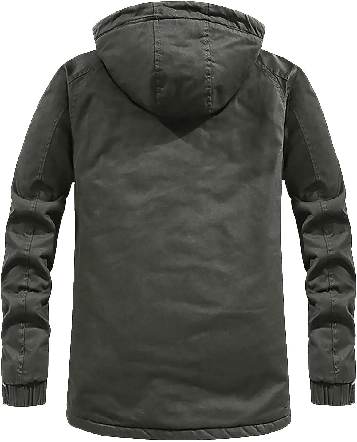Lightweight Jacket for Mens Sports Jacket for Mens Winter Hooded Windproof Solid Long Sleeve Soft Coat Shell Jacket