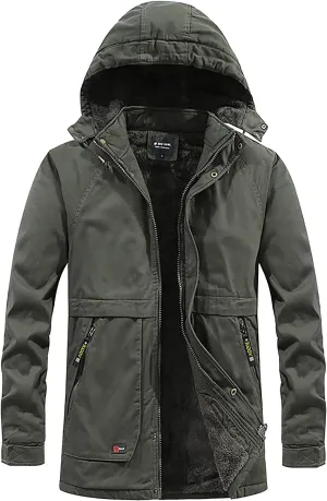Lightweight Jacket for Mens Sports Jacket for Mens Winter Hooded Windproof Solid Long Sleeve Soft Coat Shell Jacket