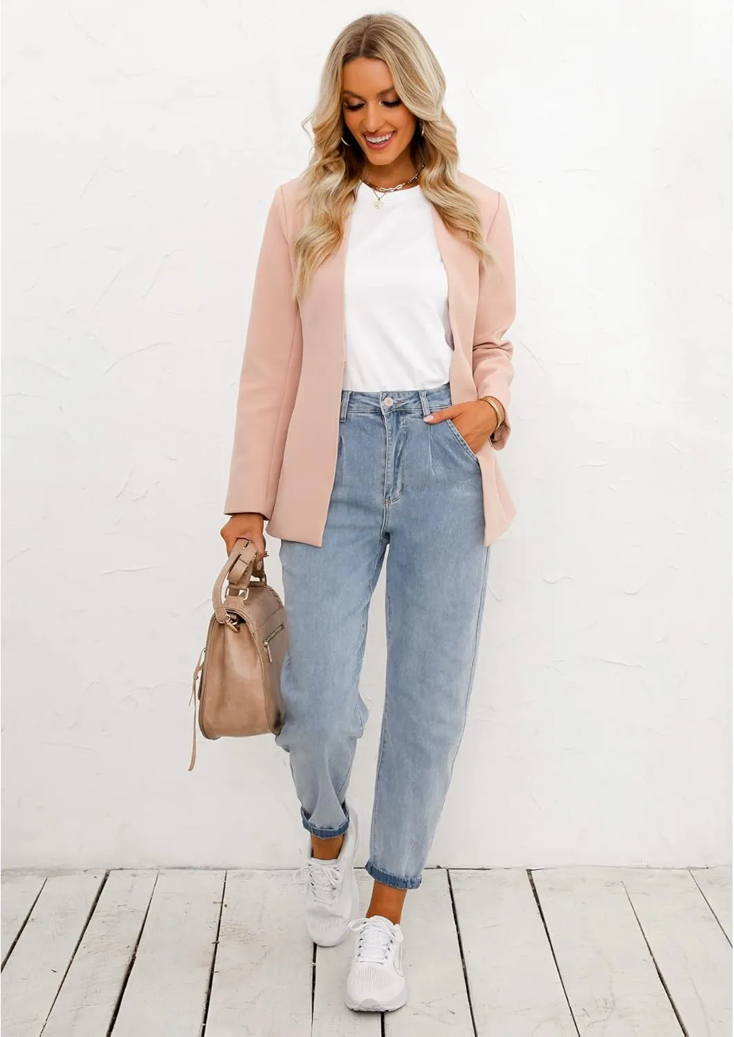 luvamia Mom Jeans for Women Trendy High Waisted Stretchy Loose Jeans for Women Denim Pants