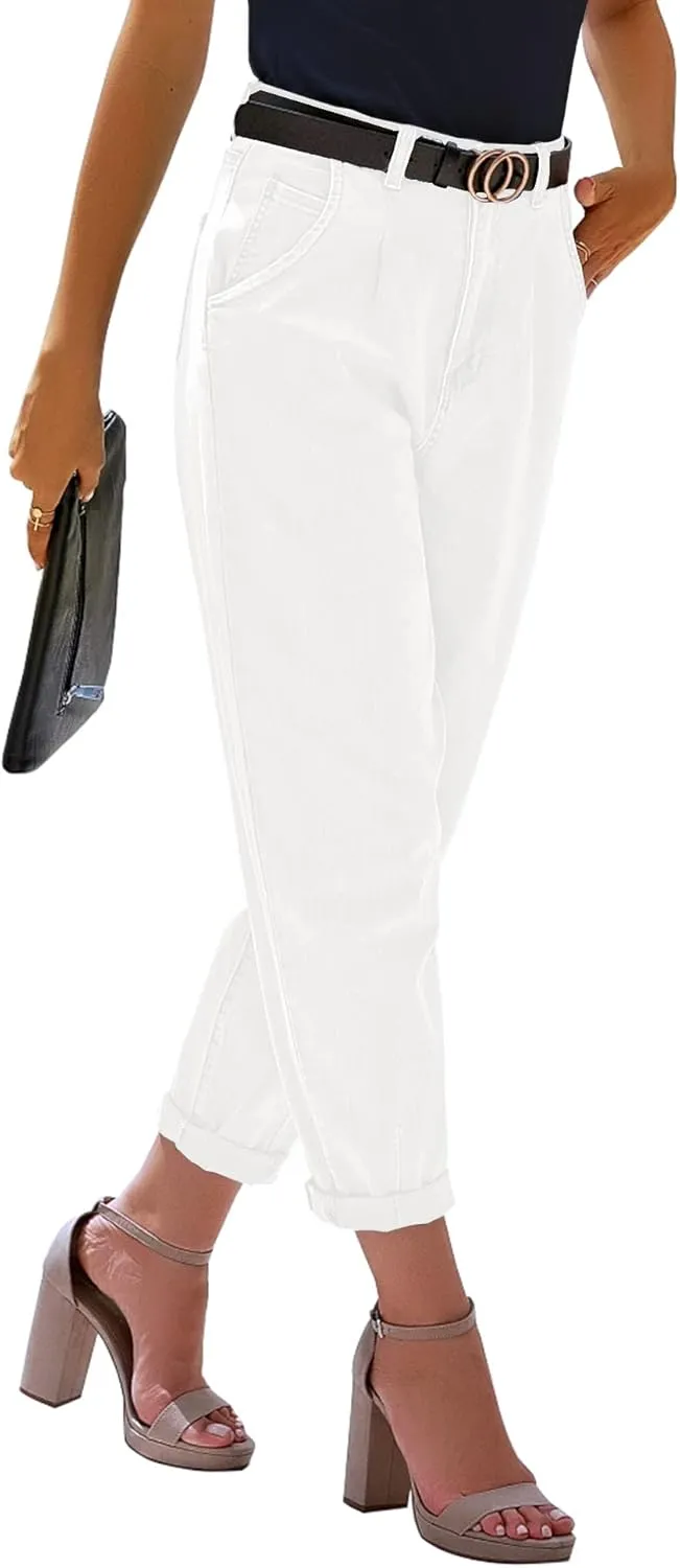 luvamia Mom Jeans for Women Trendy High Waisted Stretchy Loose Jeans for Women Denim Pants