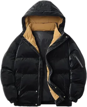 Men Cotton Padded Coat Warm Parkas Jacket Autumn Winter Hooded Casual Jacket