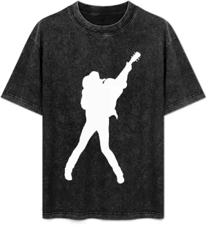 Men Women Vintage Oversized Short Sleeve T Shirt Novelty Drop Shoulder Tops