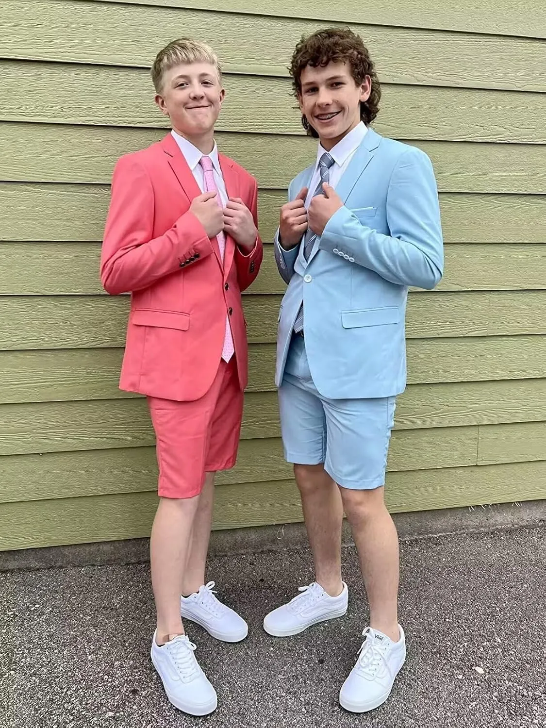 Men's 2 Piece Shorts Suit Slim Fit Suits Tuxedo for Summer Beach Wedding Prom Groom Blazer and Short Pants Set