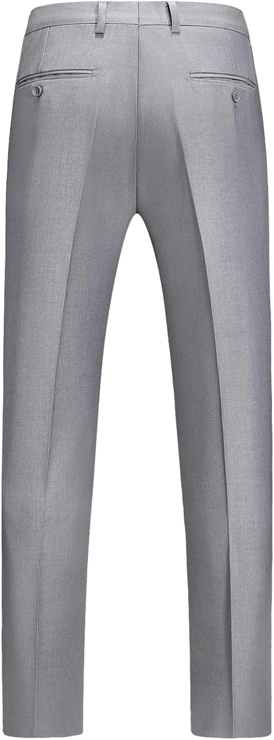 Mens 2 Piece Suit Slim Fit One Button Solid Blazer Jacket & Pants Business Wedding Party Homecoming Suits for Men