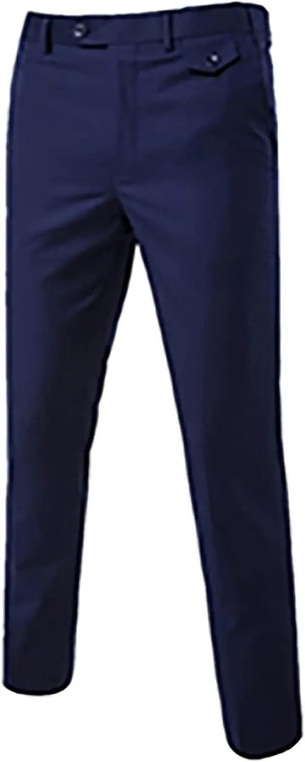 Mens 3 Piece Suit Blazer, Slim Fit Tux with One Button, Jacket Vest and Pants Set for Party, Wedding and Business