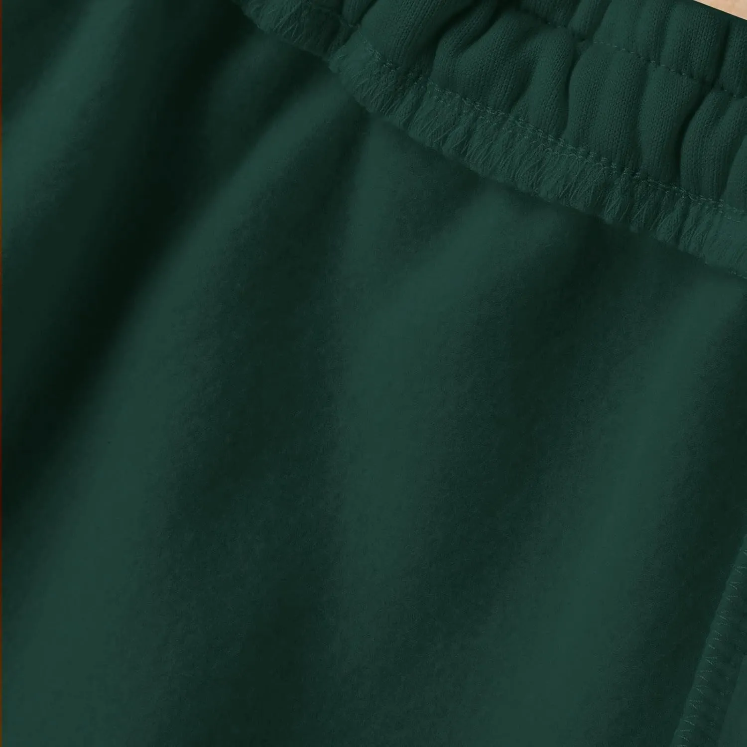 Mens Autumn and Winter High Street Fashion Leisure Loose Sports Running Solid Color Lace Up Pants Sweater Pants