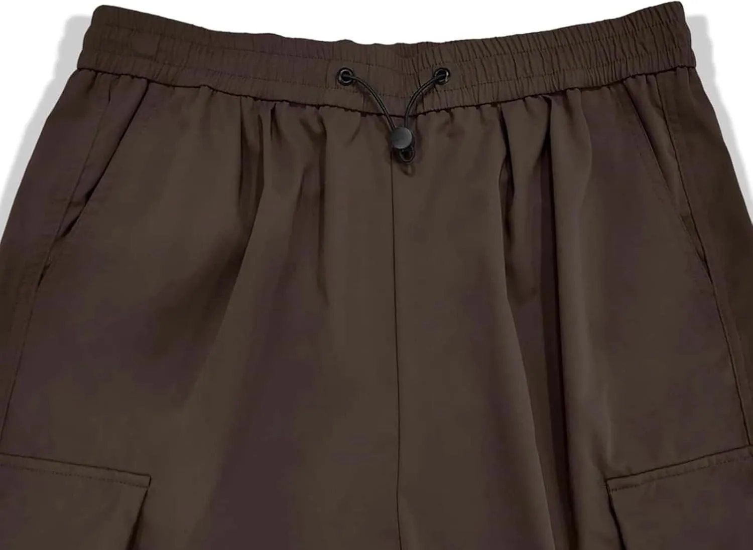 Men's Baggy Cargo Pants Trendy Casual Drawstring Loose Fit Harem Parachute Pants with Pockets