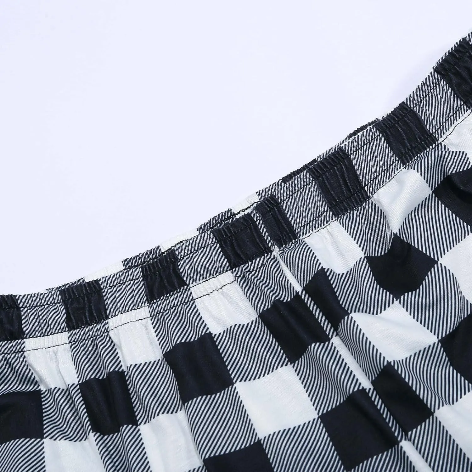 Men's Baggy Wide Leg Pants Summer Elastic Waist Lattice Trendy Casual Leisure Style Sport Comfy Fashion Trousers