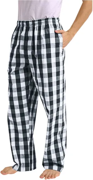 Men's Baggy Wide Leg Pants Summer Elastic Waist Lattice Trendy Casual Leisure Style Sport Comfy Fashion Trousers