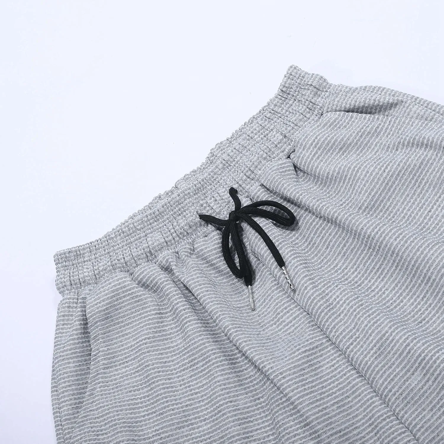 Men's Baggy Wide Leg Pants Summer Elastic Waist Trendy Comfortable Leisure Style Sport Clothes Fresh Trousers
