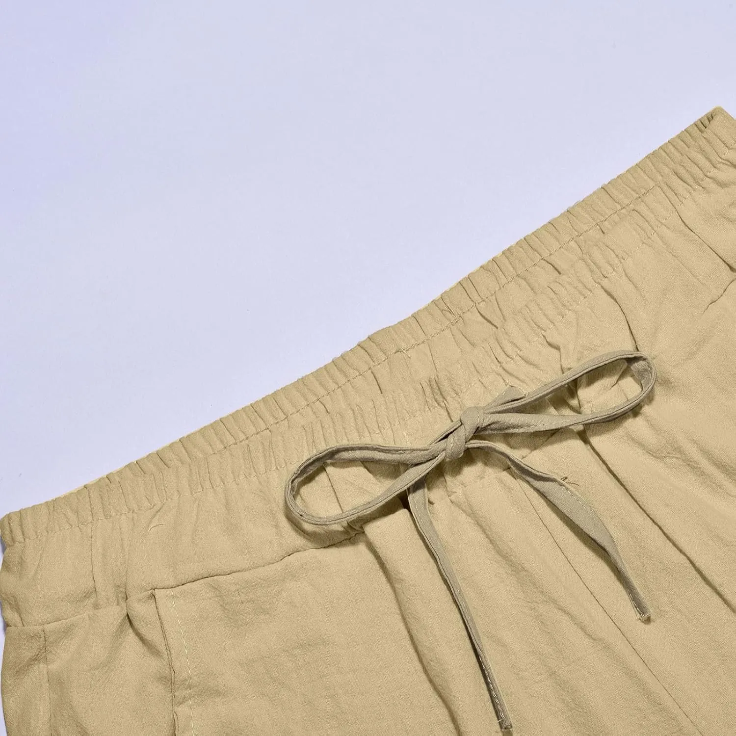Men's Baggy Wide Leg Pants Summer Elastic Waist Trendy Comfortable Loose Sport Clothes Comfy Fashion Trousers