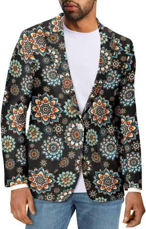 Mens Blazer Casual Sport Coats Slim Fit One Button Blazer Suit Jacket Lightweight Sports Jacket with Pockets