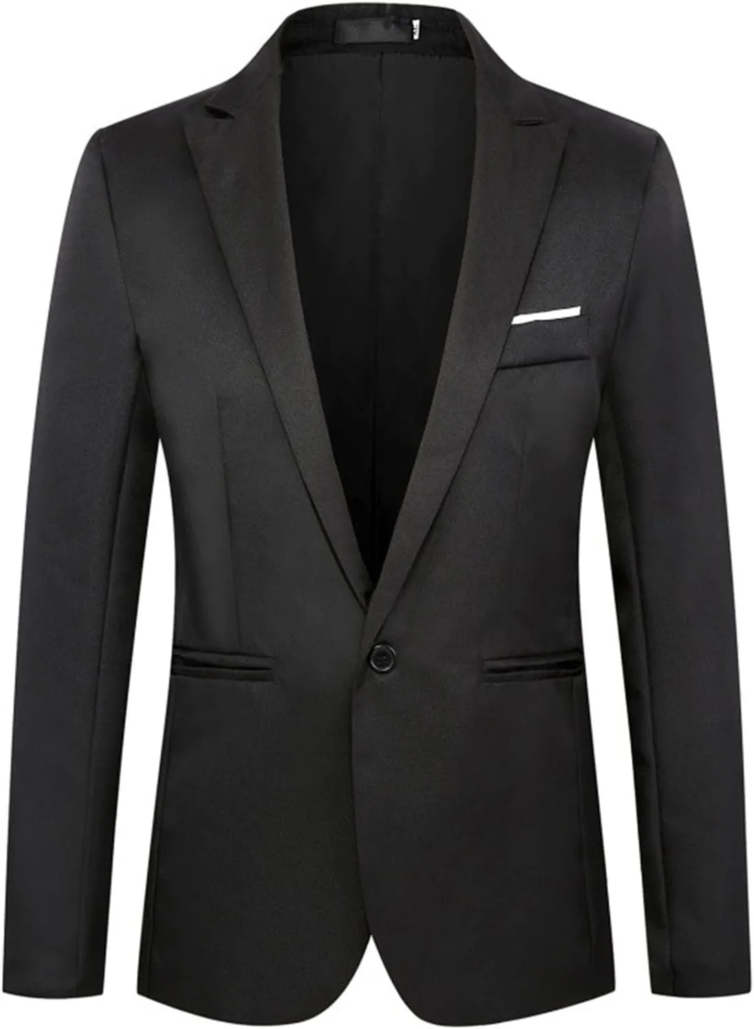 Men's Blazer Casual Sport Coats, Slim Fit One Button Suit Jacket, Lightweight Sports Jacket, Tuxedo Business Suits Coat