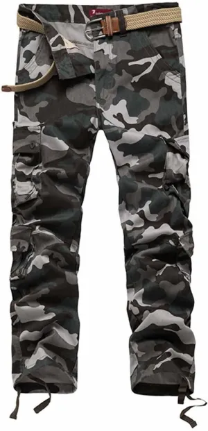 Men's Camouflage Tactical Multi-Pocket Cargo Pants - 2025 Outdoor Rip-Resistant Work Pants