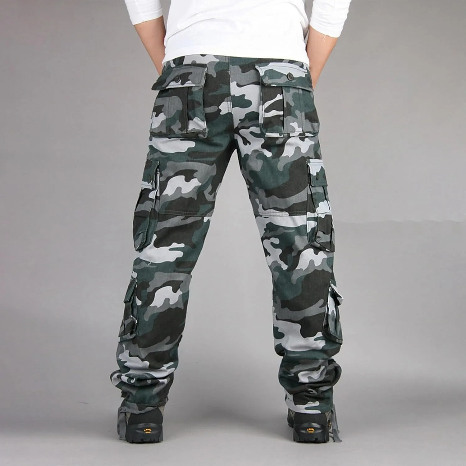 Men's Camouflage Tactical Multi-Pocket Cargo Pants - 2025 Outdoor Rip-Resistant Work Pants