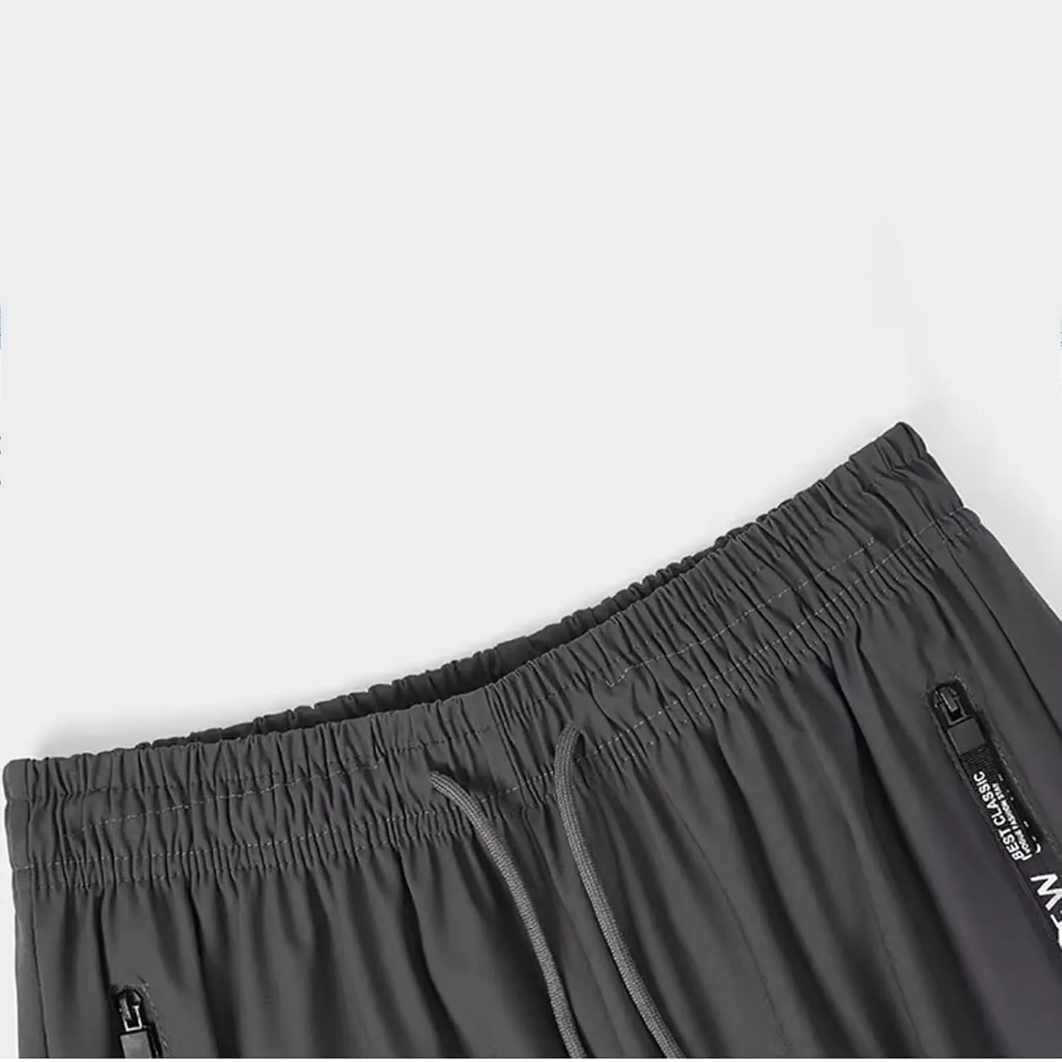 Mens Casual Pants with Zipper Pockets Lightweight Hiking Running Sweatpants Gym Workout Athletic Pants for Men, Large