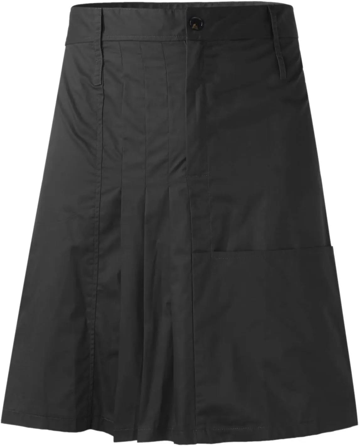 Mens Fashion Casual Scottish Style Retro Solid Pocket Leisure Style Soft Trendy Comfy Fashion Pleated Skirt
