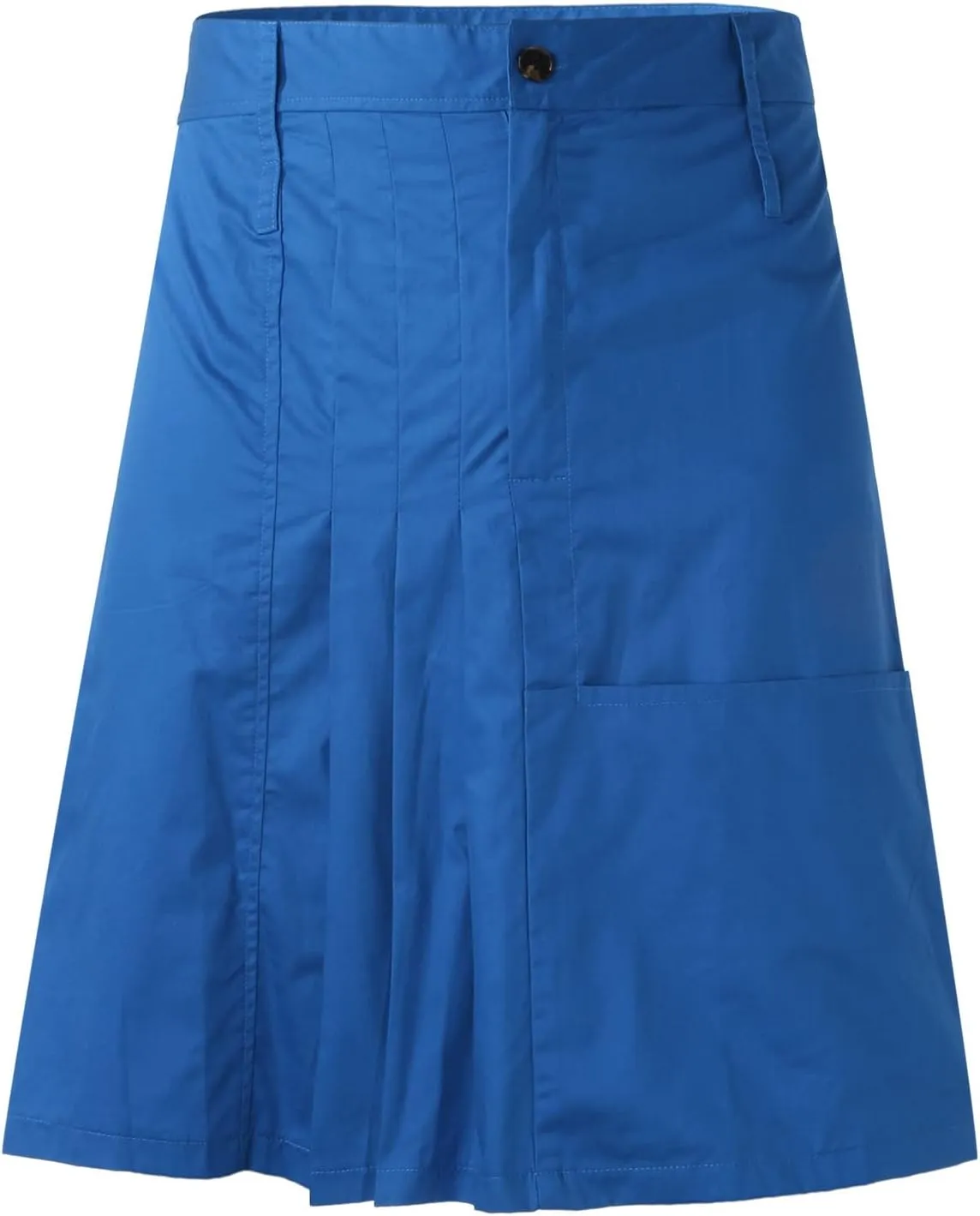 Mens Fashion Casual Scottish Style Retro Solid Pocket Leisure Style Soft Trendy Comfy Fashion Pleated Skirt