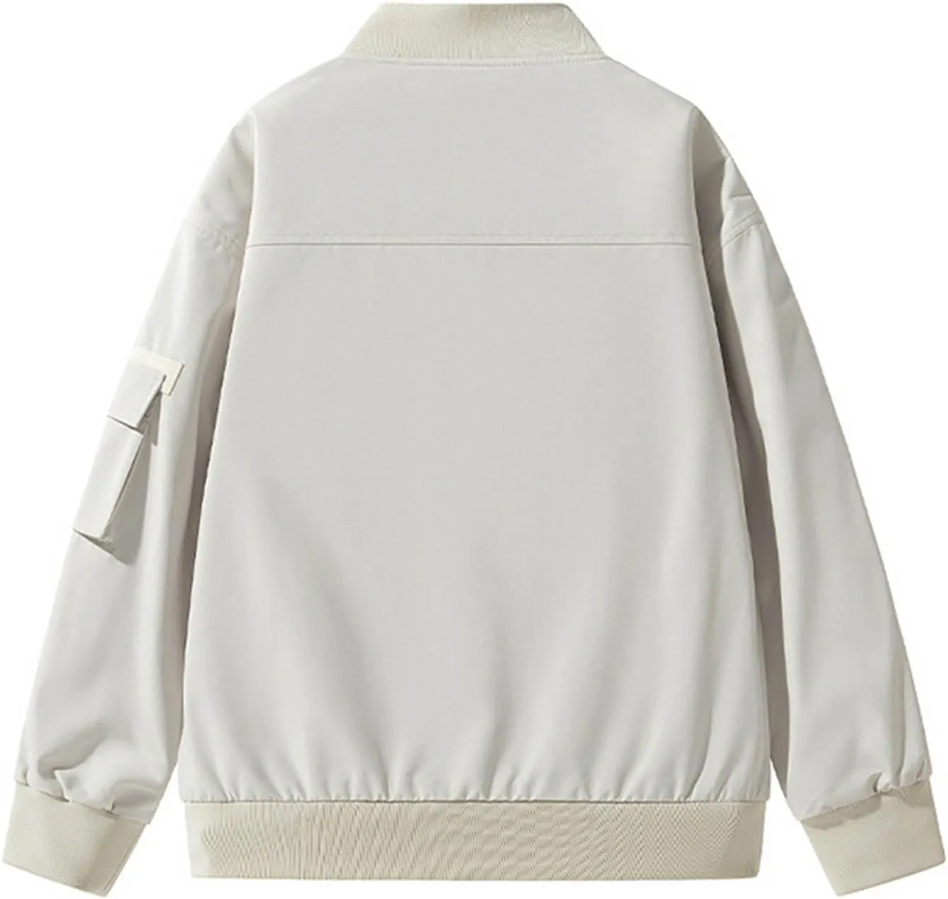 Men's Fashion Casual Solid Color Buttons Pockets Long Sleeve Hoodless Cotton Outwear Coat 2024 Big and Tall Men