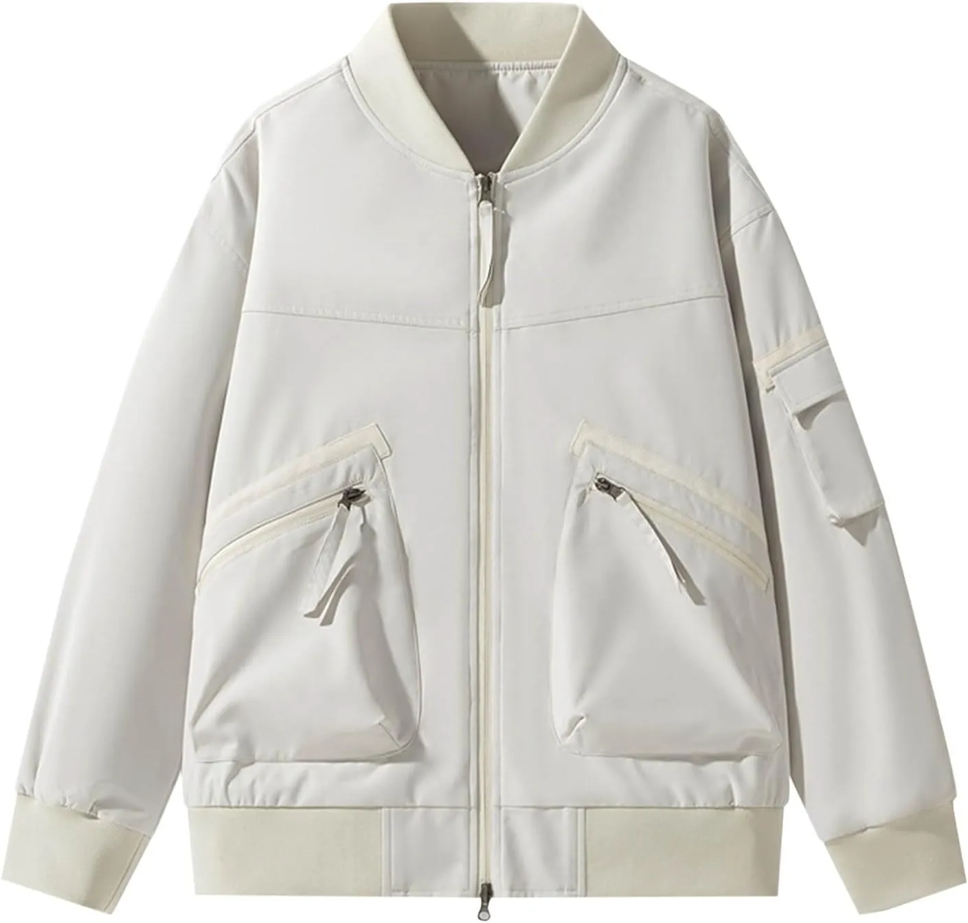 Men's Fashion Casual Solid Color Buttons Pockets Long Sleeve Hoodless Cotton Outwear Coat 2024 Big and Tall Men
