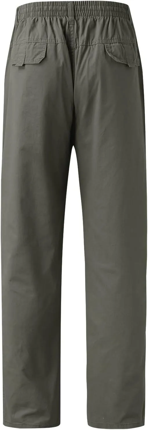 Men's Fit Pants Summer Elastic Waist Trendy Casual Leisure Style Sport Clothes Comfy Fashion Trousers