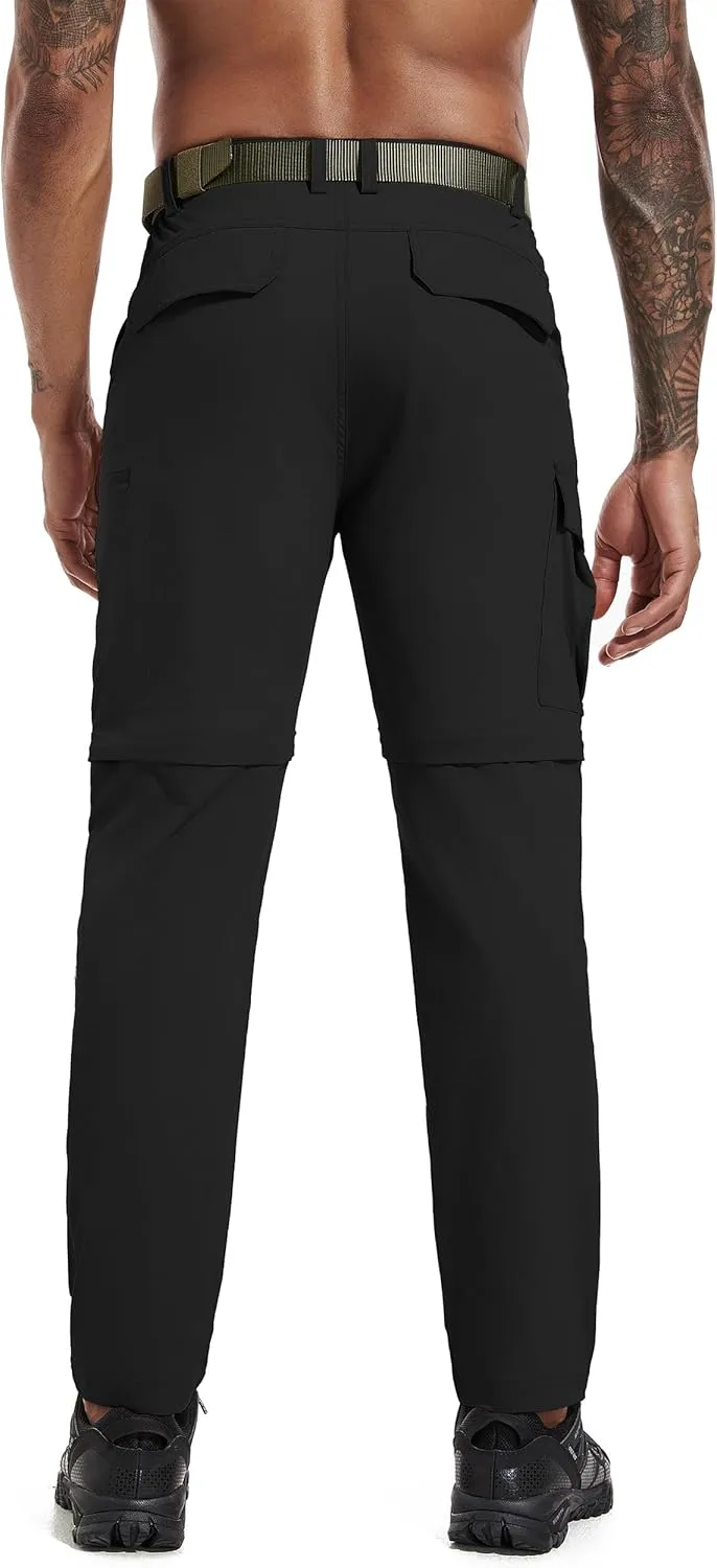Mens Hiking Convertible Pants Zip Off Quick Dry Lightweight Fishing Safari Travel Camping Outdoor Cargo Pants