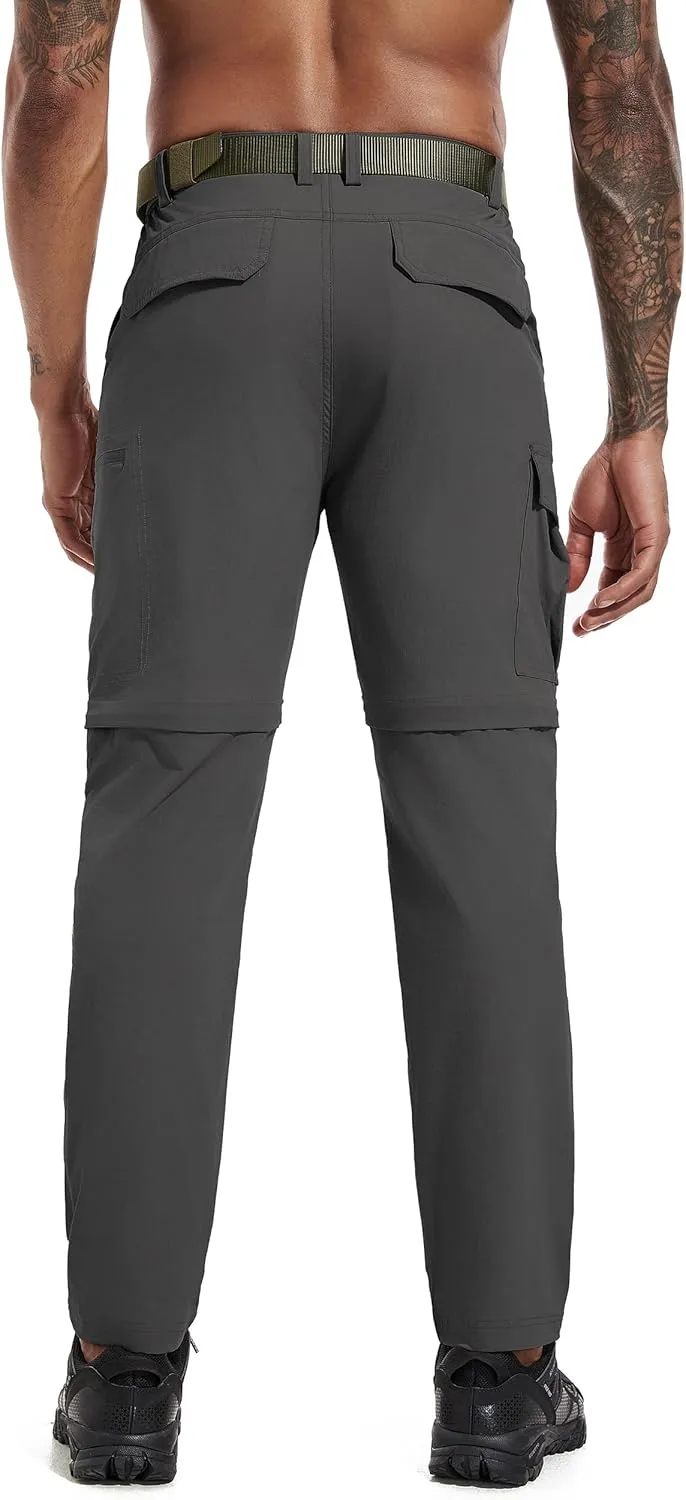 Mens Hiking Convertible Pants Zip Off Quick Dry Lightweight Fishing Safari Travel Camping Outdoor Cargo Pants