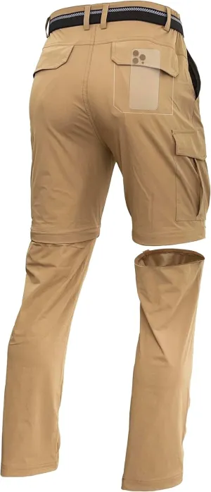 Mens Hiking Convertible Pants Zip Off Quick Dry Lightweight Fishing Safari Travel Camping Outdoor Cargo Pants