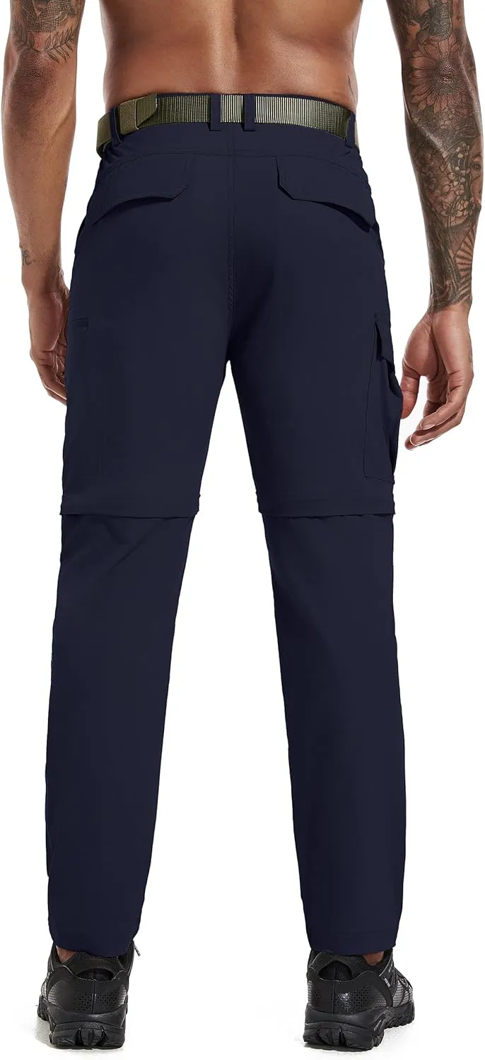 Mens Hiking Convertible Pants Zip Off Quick Dry Lightweight Fishing Safari Travel Camping Outdoor Cargo Pants
