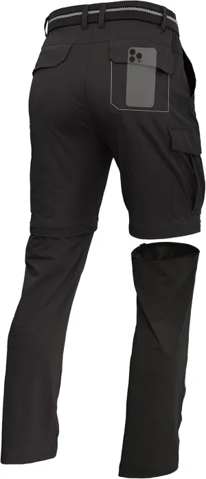Mens Hiking Convertible Pants Zip Off Quick Dry Lightweight Fishing Safari Travel Camping Outdoor Cargo Pants
