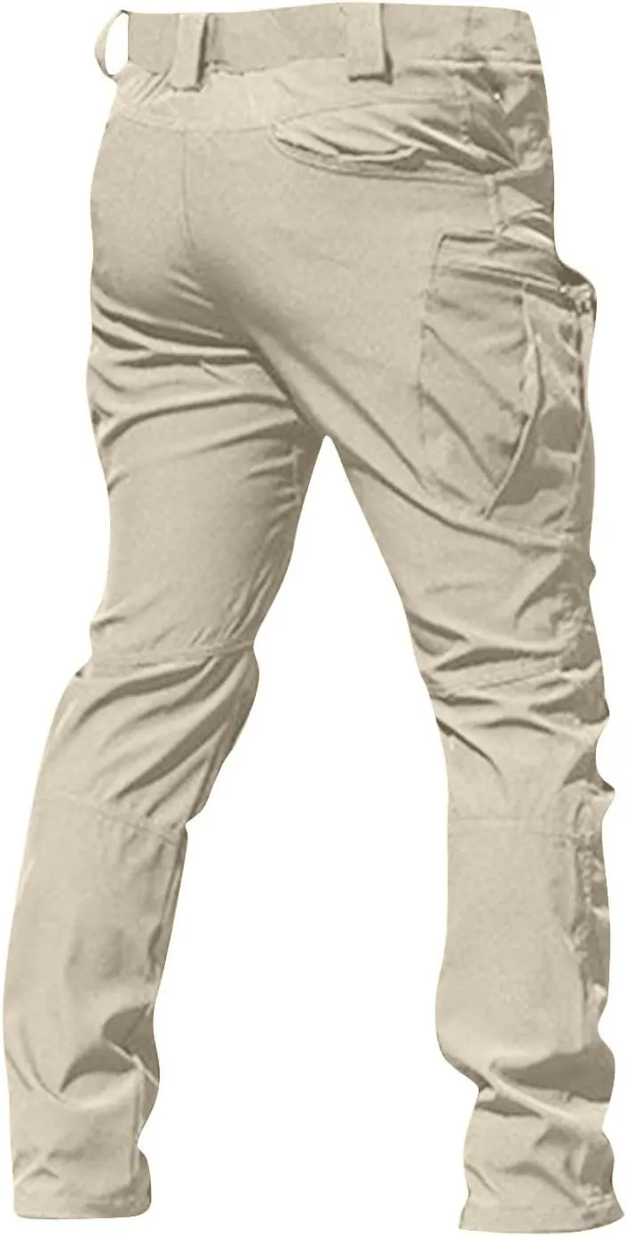 Men's Hiking Pants Cargo Pants with Multi Pockets Tactical Pants Baggy Jogger Outdoor Trouser Sweatpants for Men
