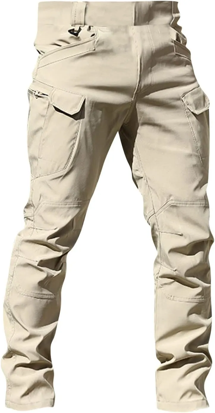 Men's Hiking Pants Cargo Pants with Multi Pockets Tactical Pants Baggy Jogger Outdoor Trouser Sweatpants for Men