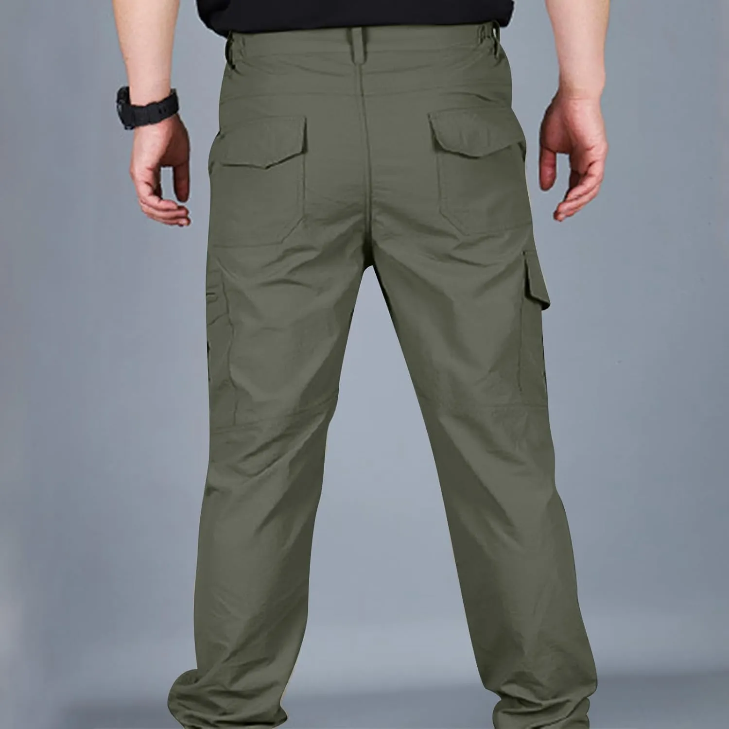 Men's Hiking Tactical Pants Lightweight Outdoor Cargo Pants Military Combat Trousers Quick Dry Sports Athletic Pants