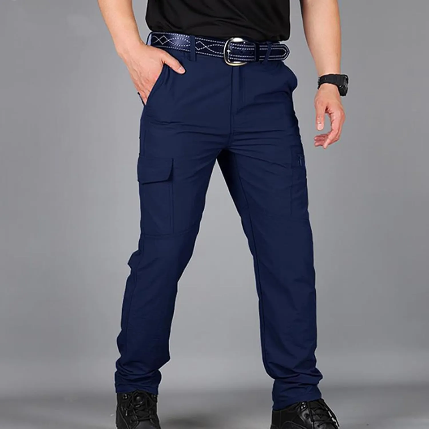 Men's Hiking Tactical Pants Lightweight Outdoor Cargo Pants Military Combat Trousers Quick Dry Sports Athletic Pants