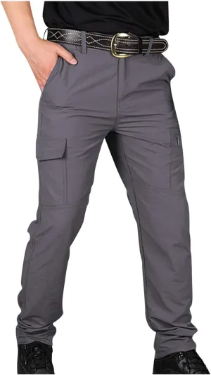 Men's Hiking Tactical Pants Lightweight Outdoor Cargo Pants Military Combat Trousers Quick Dry Sports Athletic Pants