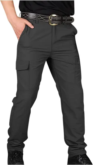 Men's Hiking Tactical Pants Lightweight Outdoor Cargo Pants Military Combat Trousers Quick Dry Sports Athletic Pants